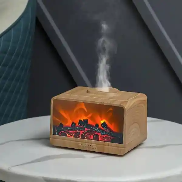 Difusor De Aromas 300ml Efecto Llamas Chimenea Humidificador 110v