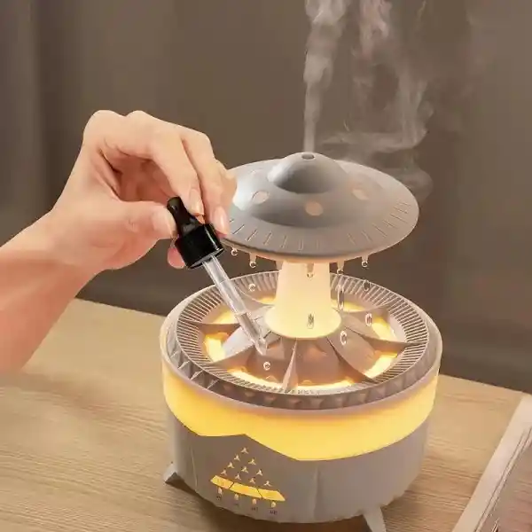 Humidificador Hongo Lluvia Relajación Goteo Lluvia