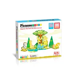 Set Armable Magnetico 26 Piezas Con 8 Personajes Figuras De Animales Salvajes Picasso Tiles