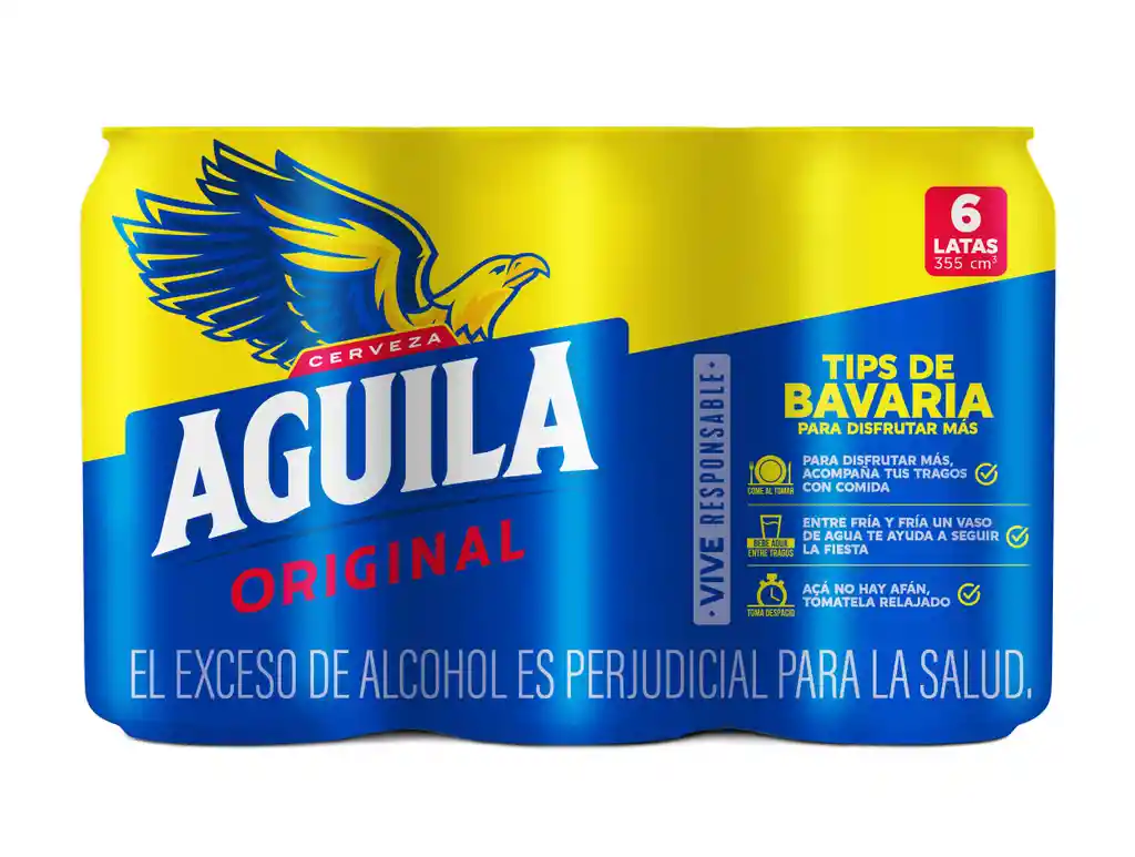 Six Pack Cerveza Aguila 330ml