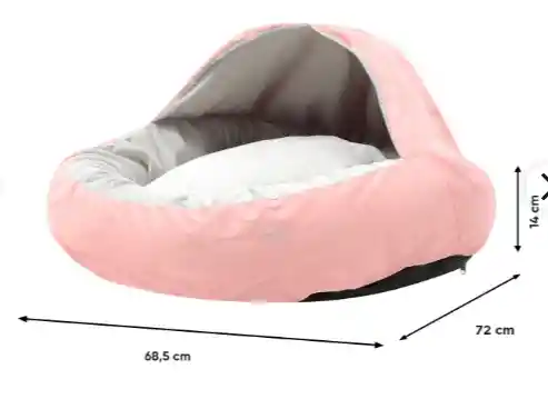 Cama Totto Para Perro Alpha M Rosada Mediana