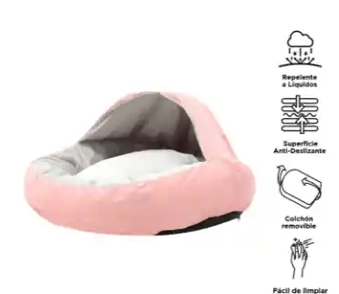 Cama Totto Para Perro Alpha M Rosada Mediana