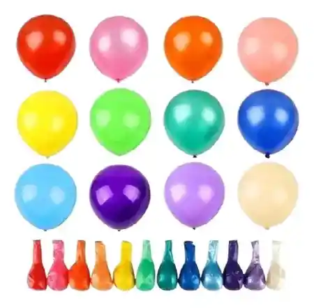 Globos R6 X50 Unidades Colores Surtidos