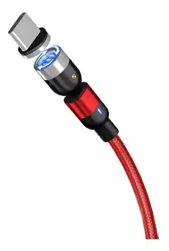 Cable De Carga Magnetico 3.4a 3en1 (v8 Tipo C-ios) Treqa