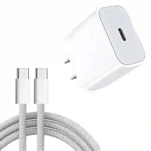 Cargador 20w Tipo C A Tipo C Para Iphone 15 Pro