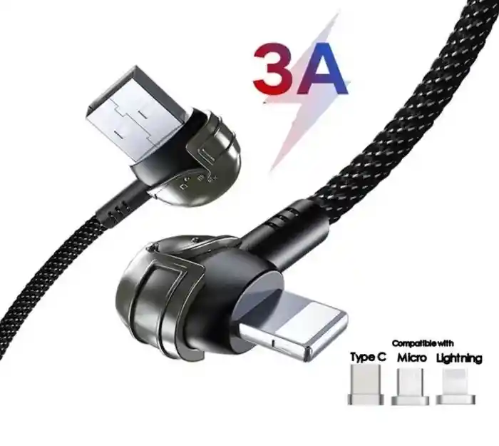 Cable De Carga Usb-lightning En L 5.1a Treqa Ca-8633