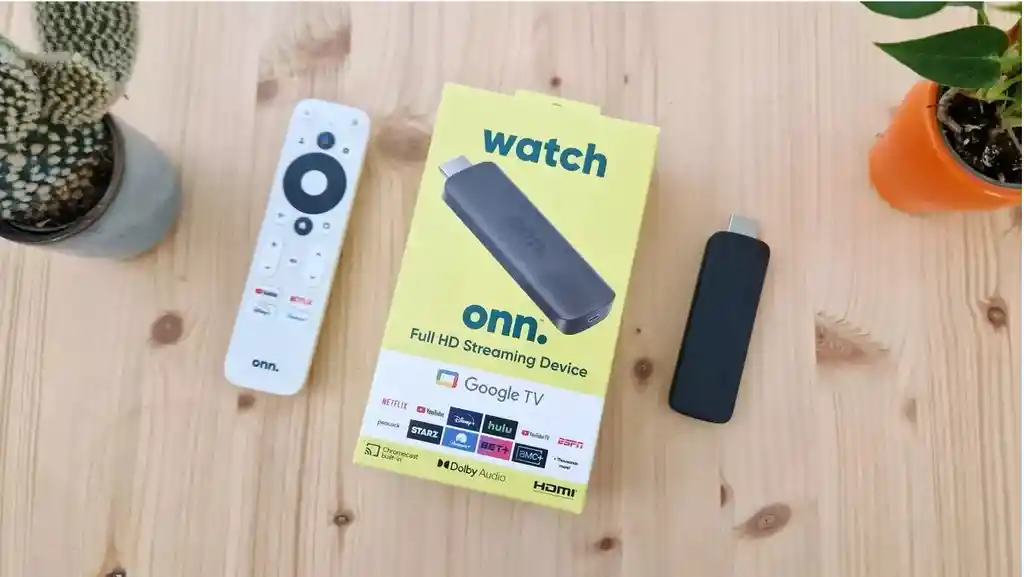 Tv Box Watch Onn Tv Full Hd Google Tv Chrome Cast, Control De Voz Convertidor A Smart Tv