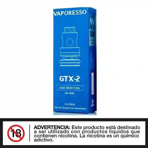 Coil 5 Unidades - Vaporesso Gtx/gtx-2 - 0.6ohms