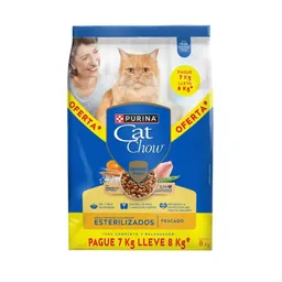 Cat Chow Esterilizado Prebioticos Pague7 Lleve8 Kg