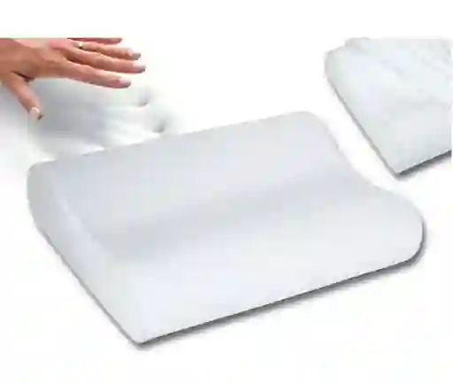 Almohada De Aloe Vera Ortopédica Pillow Indeformable Blanca