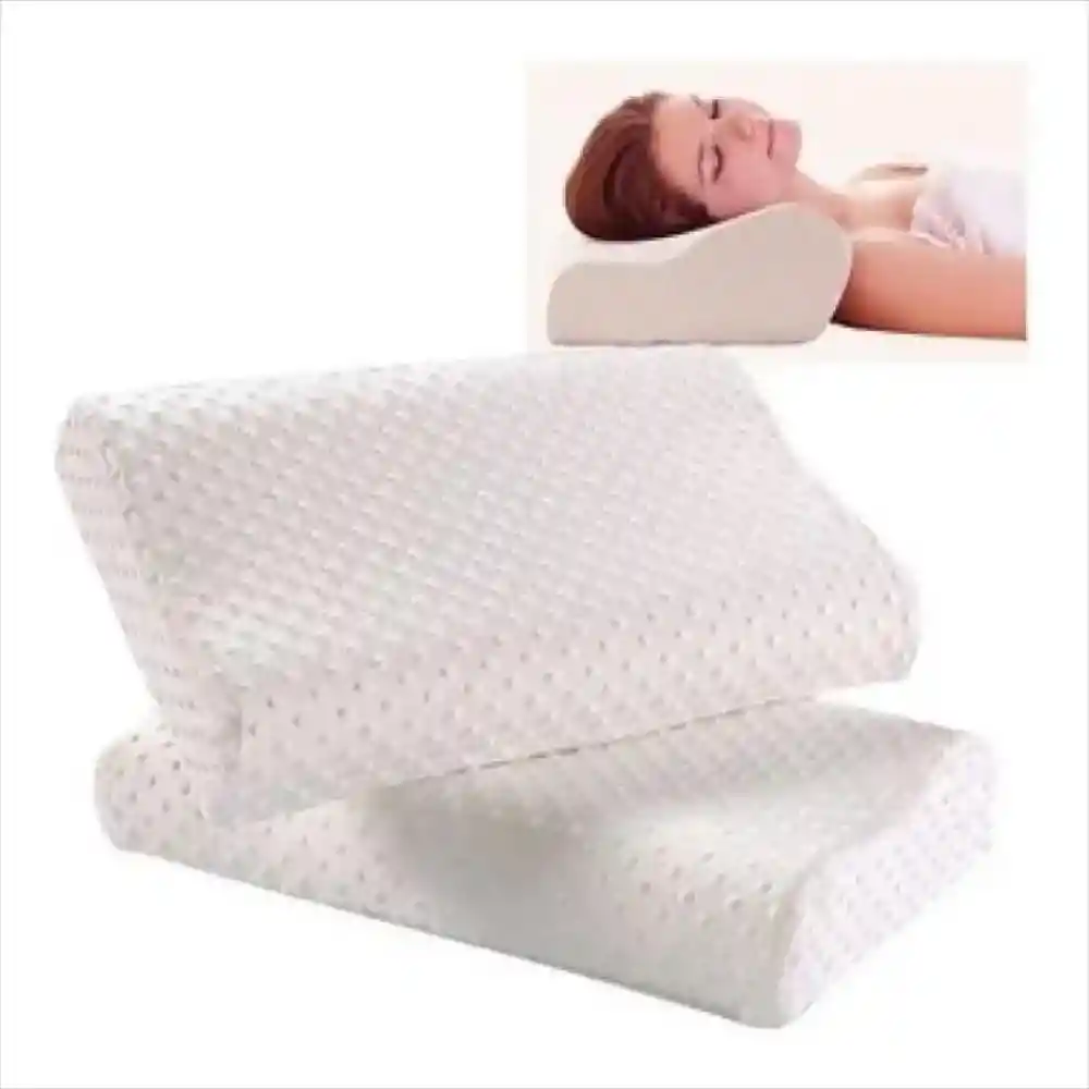 Almohada De Aloe Vera Ortopédica Pillow Indeformable Blanca