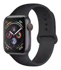 Manilla Pulso Correa De Silicona Para Apple Watch (42mm, 44mm, 45mm, 49mm) - Color Negro