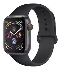 Manilla Pulso Correa De Silicona Para Apple Watch (42mm, 44mm, 45mm, 49mm) - Color Negro