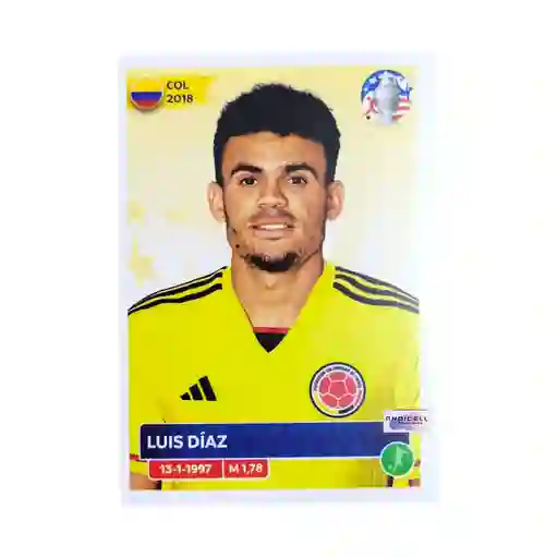 Lámina Luis Díaz Col22 Panini Copa América 2024