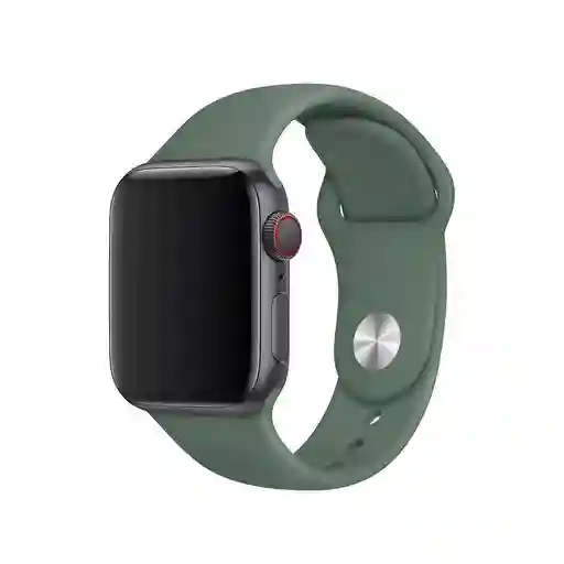 Manilla Correa Pulso De Silicona Para Apple Watch (42mm, 44mm, 45mm, 49mm) - Color Verde Oliva