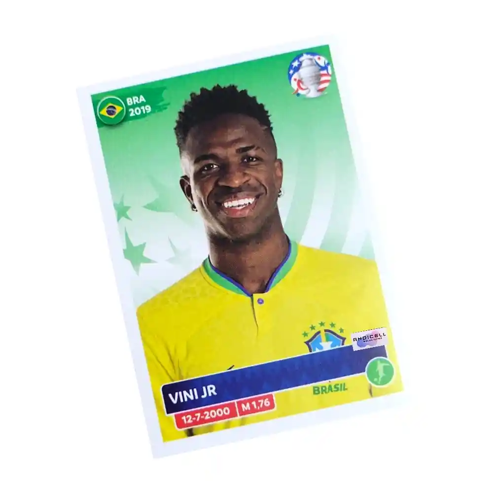 Lámina Vini Jr Bra18 Panini Copa América 2024