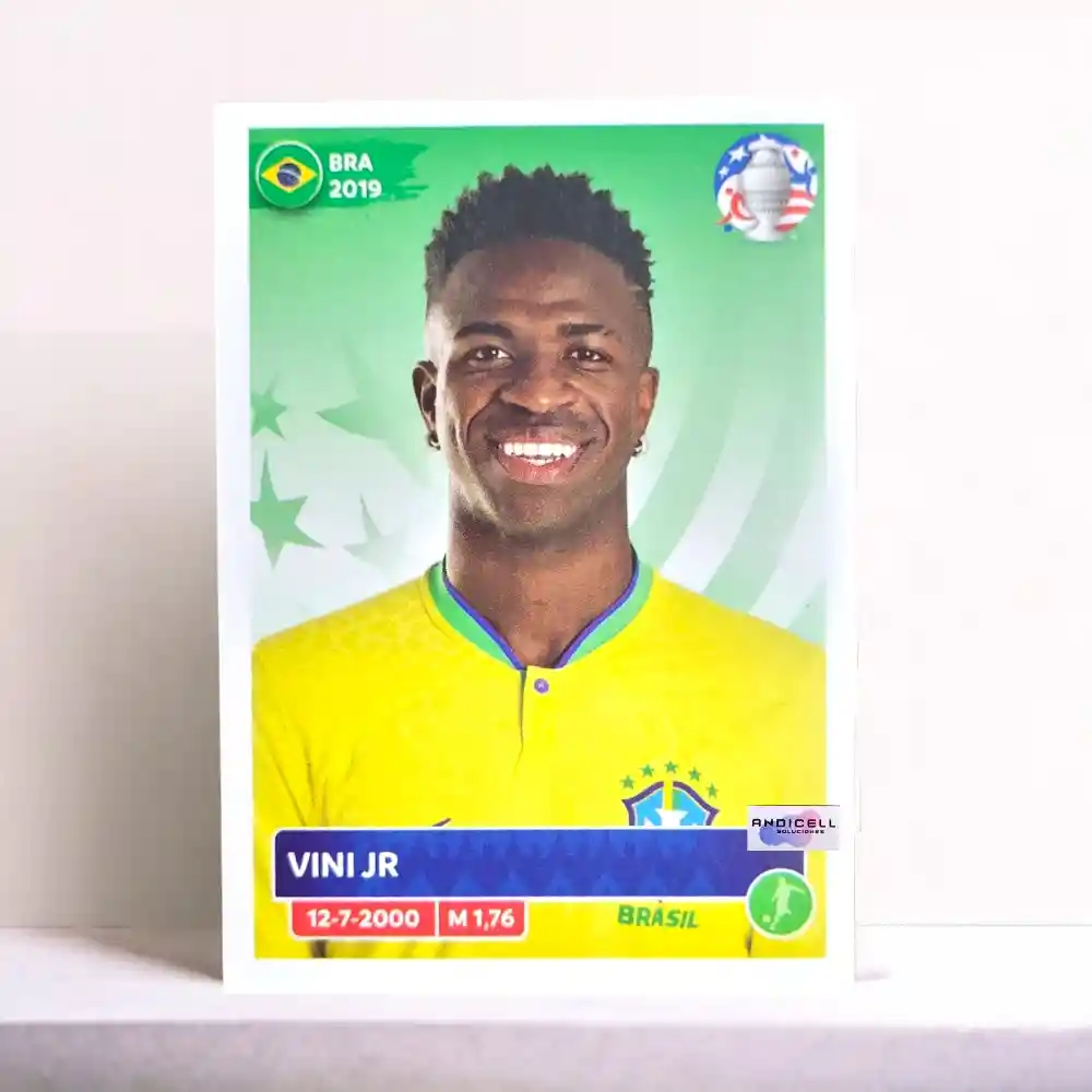 Lámina Vini Jr Bra18 Panini Copa América 2024