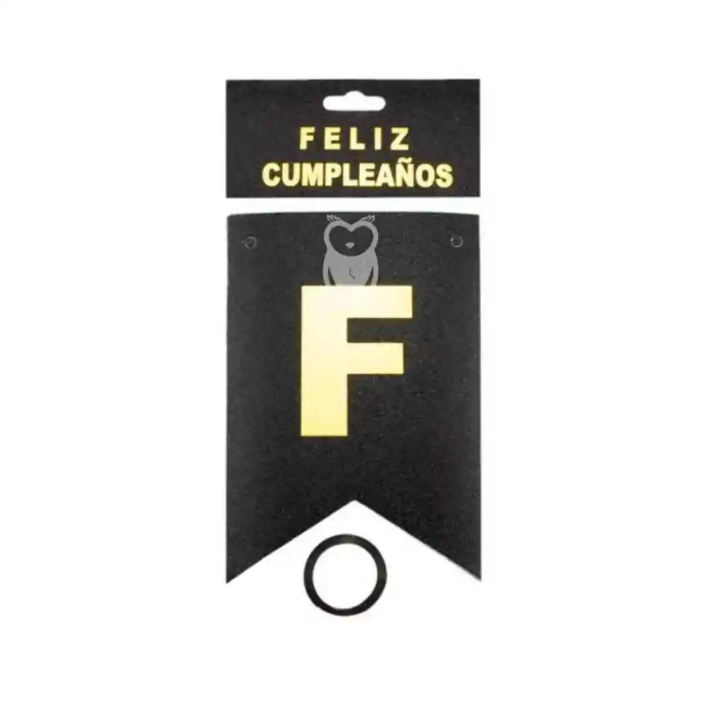 Letrero Feliz Cumpleaños Negro