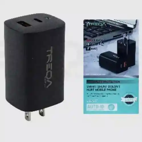 Cabezal 65w Pd- Tipo C- Usb Treqa Ch-637