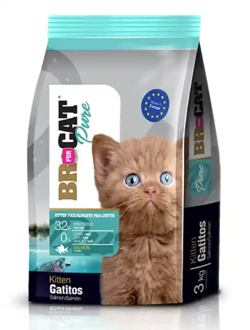 Br For Cat® Pure Gatitos Salmón 3 Kg