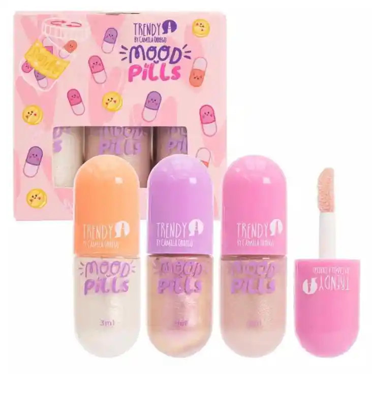 Kit X3 Gloss Mood Pills Trendy