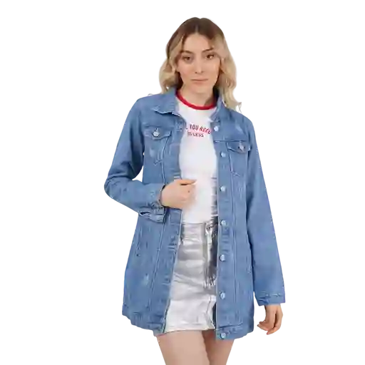 Chaqueta Jean Denim Larga