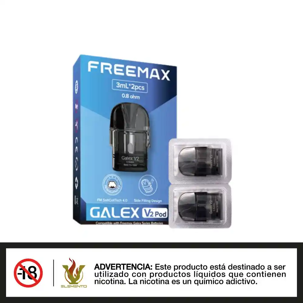 Freemax Galex V2 Pod De Repuesto - 2 Unidades - 0.8 Ohm