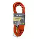 Extension Electrica Naranja 3 Salidas 5 Mtrs Titanium