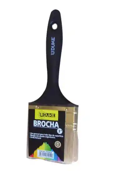 Brocha Mona 3" Mango Plastico Uduke