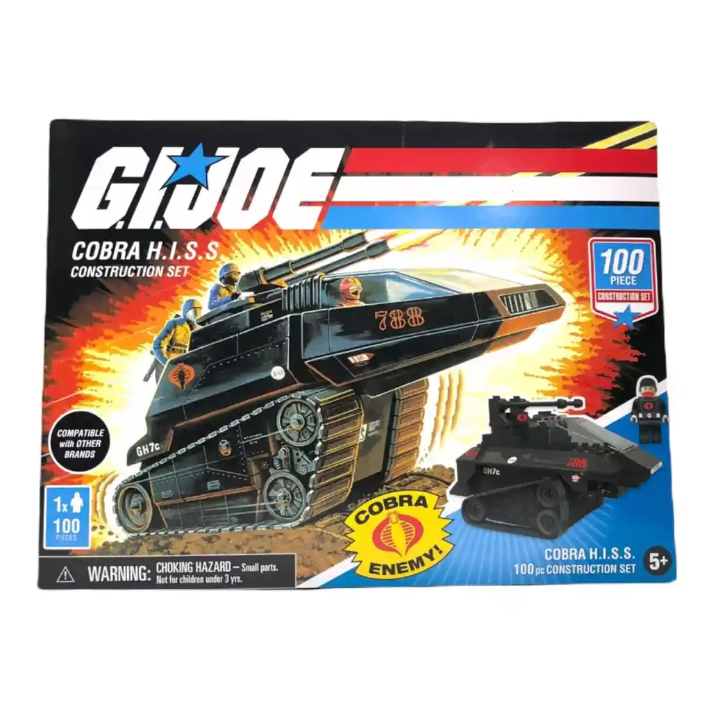 Gi.joe Cobra H.i.s.s Tank With Mini Figure 100pc Construction Set