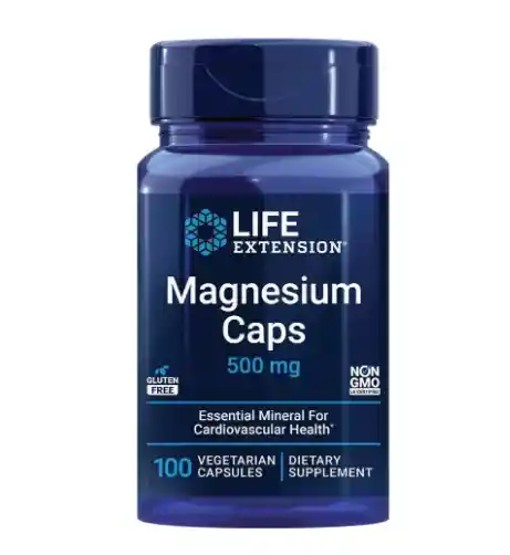 Life Extension Magnesio, 500 Mg, 100 Cápsulas Vegetarianas