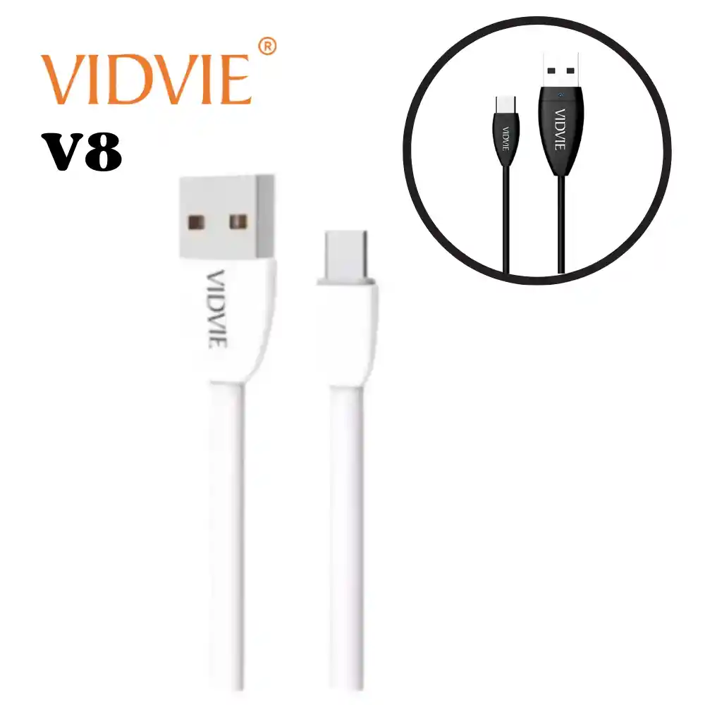 Cargador Cable De Datos Vidvie Cb402 V8 Micro Usb