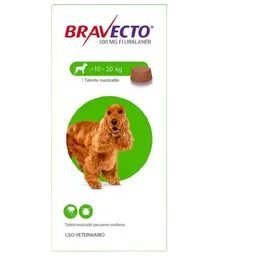 Bravecto 1mes 200mg 10 -20kg (verde)