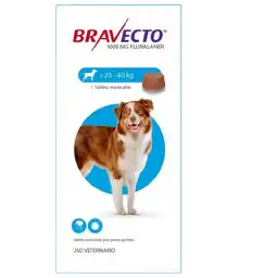 Bravecto 1mes 400mg 20-40kg (azul)