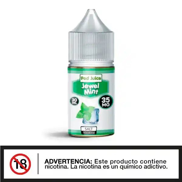 Liquido De Vapeo Pod Juice Salt - Jewel Mint 30ml - 55mg