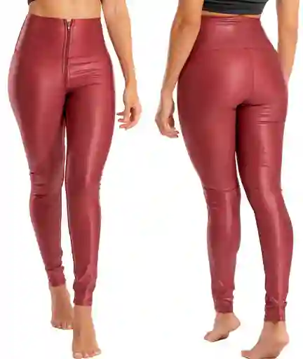 Leggins Praie Lg002 Efecto Cuero Levanta Cola. S M L