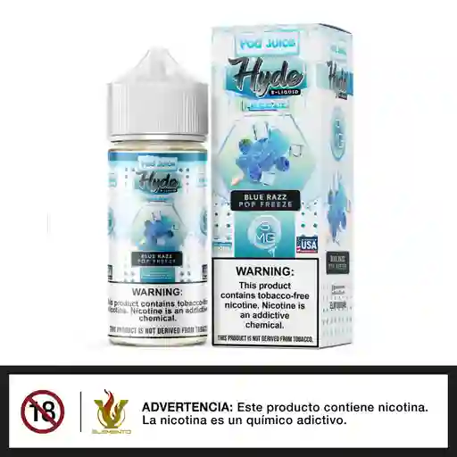 Hyde X Pod Juice - Blue Razz Pop Freeze 100ml - 3mg Liquido De Vapeo