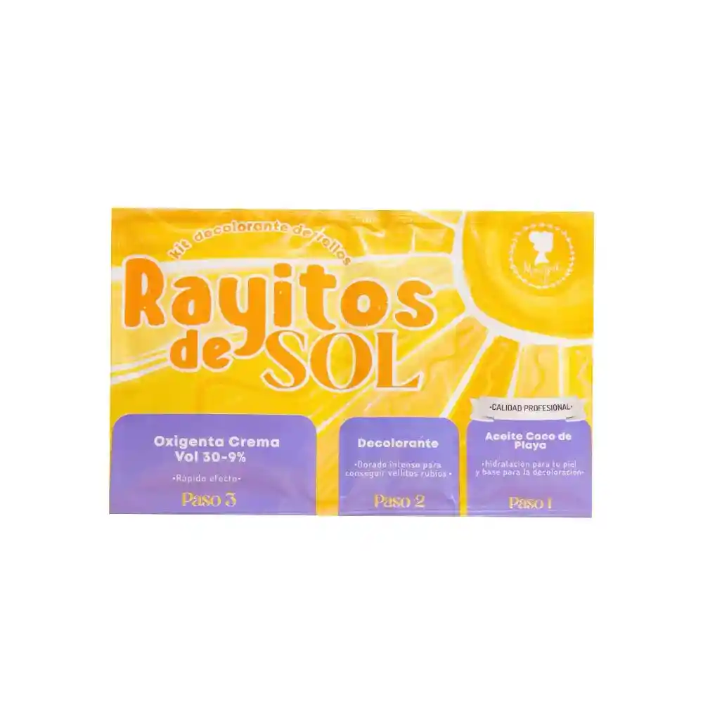 Kit Decolorante De Bellos - Rayitos De Sol