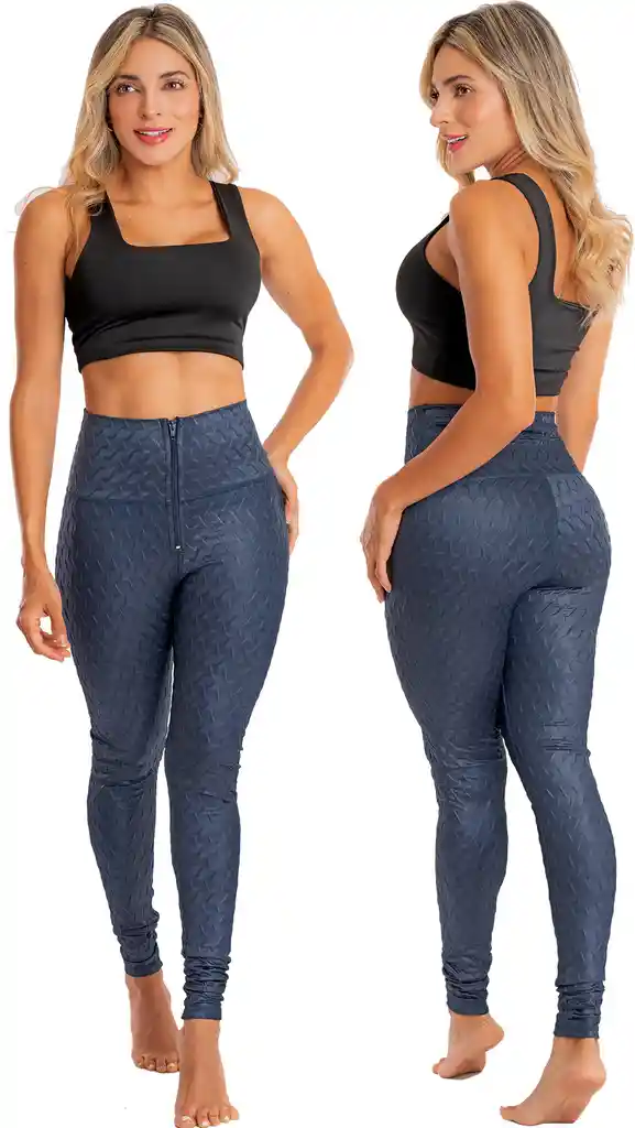 Leggins Praie Lg003 Efecto Cuero Levanta Cola. S M L