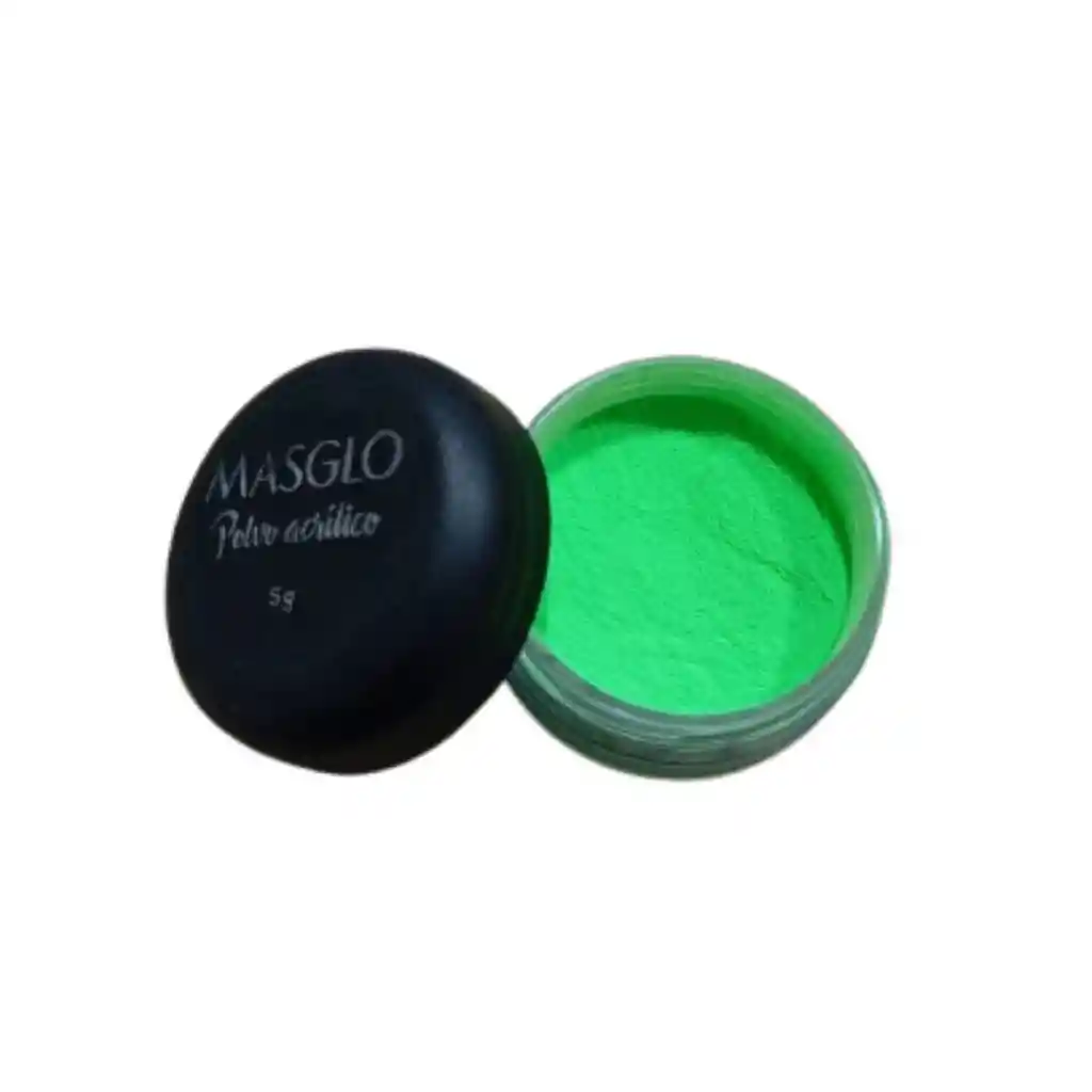 Masglo Polvo Acrilico Neon Verde 5g