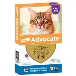 Advocate - Pipeta Solución Tópica Gatos Hasta 8 Kg