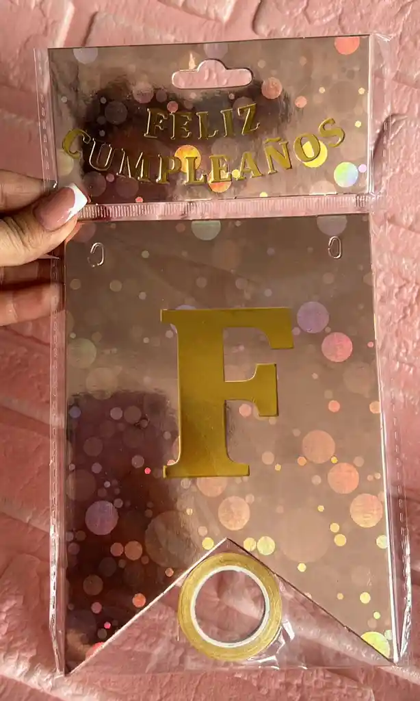 Feliz Cumpleaños Champagne Bolas / Banderin Feliz Cumpleaños