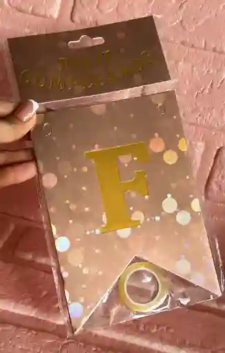 Feliz Cumpleaños Champagne Bolas / Banderin Feliz Cumpleaños