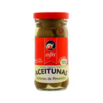 Alfa Aceitunas Relleno De Pimentón X125 G