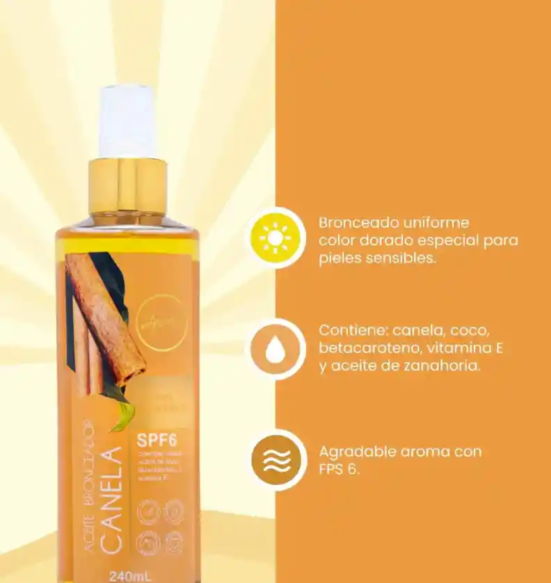 Aceite Bronceador De Canela Anyeluz