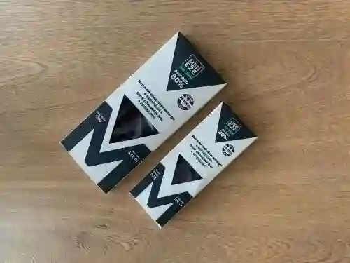 Barra De Chocolate Boutique Amargo 80% + Espirulina 50gr
