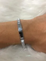 Pulsera Brazalete Para Mujer Con Simulacion De Diamante Generoso