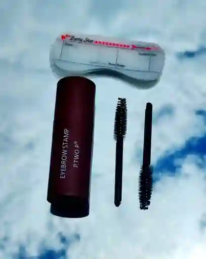 Set Plantillas Cejas Contorno Marron Duo Pinceles Pestañas