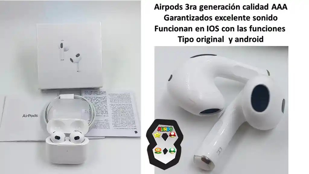 Airpods Tercera Generacion Calidad Aaa Garantizados Excelente Sonido