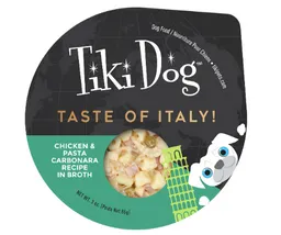 Tiki Dog Petites Bandeja 85 Gr Taste Of Italy Pollo Y Pasta Carbonara